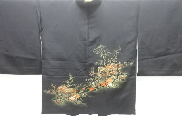 JAPANESE HAORI CAOT / URUSHI / WOVEN GOSHO CART
